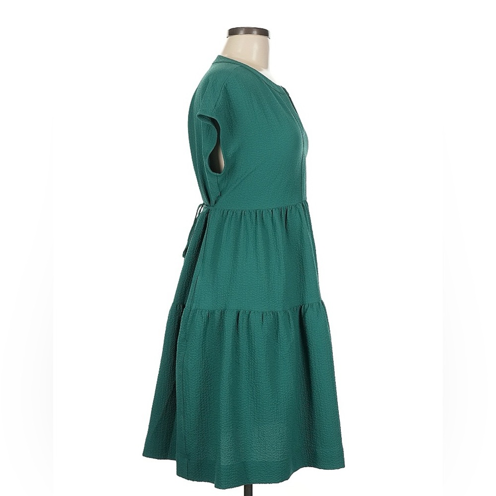 Calvin Klein - Teal Popover Tie Midi Dress - Picture 6 of 6